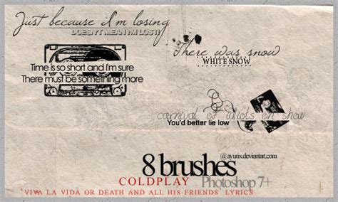 Coldplay lyrics by ayurix on DeviantArt