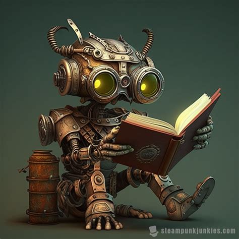 Reading robot | Portraits de personnages, Personnages fantastiques ...