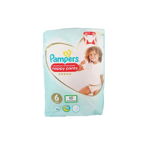 Pampers Premium Protection Nappy Pants 16 Couches Culottes Taille 6