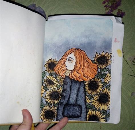 Красивые рисунки акварелью в скетчбуке