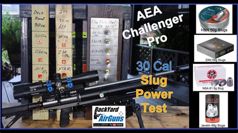 Aea Challenger Pro Cal Slug Power Test Backyard Airguns Ep