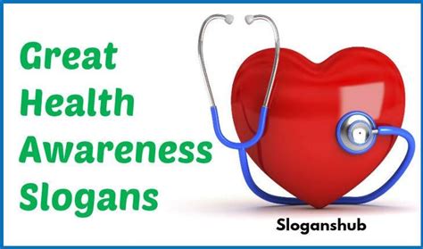 Pinsharetweet 1share Below Is A List Of 41 Great Health Awareness Slogans And Taglines Health