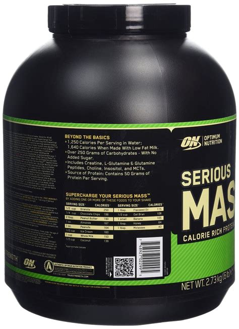 Гейнер Serious Mass Optimum Nutrition Gymbeamua