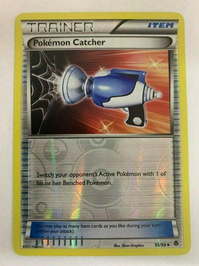 Pokemon Catcher Reverse Holo Ungraded Pokemon Emerging Powers