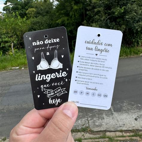 Etiquetas Tags Para Lingerie E Roupas Preto Elo