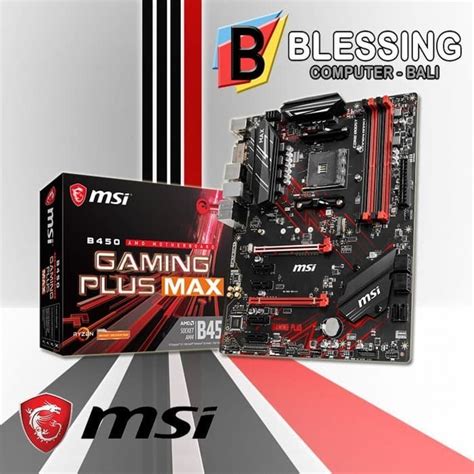 Jual Msi B450 Gaming Plus Max Motherboard Msi B450 Gaming Plus Max Shopee Indonesia