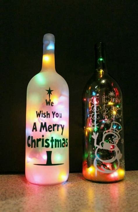 35 Fun Diy Christmas Wine Bottle Crafts Feltmagnet