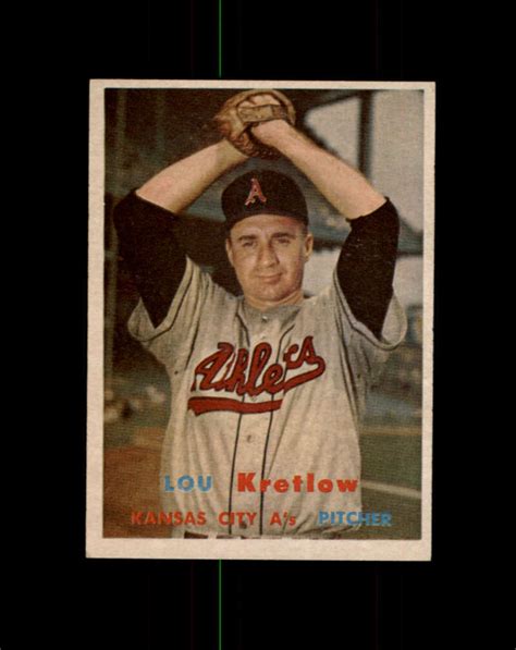 Topps Baseball Lou Kretlow Starx Ex Mt Cs Ebay