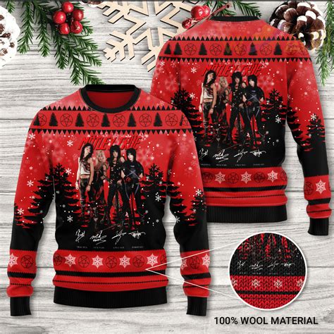 Mötley Crüe Christmas 3d Sweater Woahtee