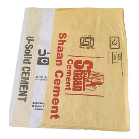 Moisture Proof Pp Woven Cement Sack Bag At Best Price In Rajkot