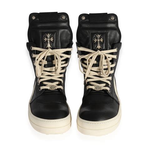 Chrome Hearts X Rick Owens Geobasket High Black Mygemma Item 124727