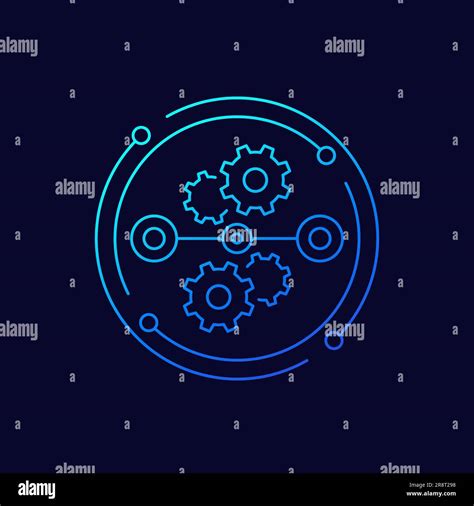 Streamline Process Icon Linear Design Stock Vector Image And Art Alamy