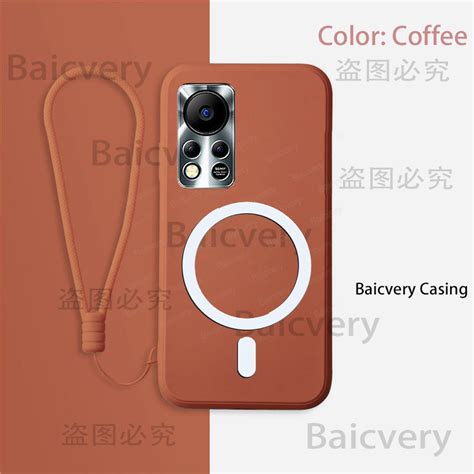 Capa Traseira Em Silicone Preto Adesivo Magnético De Carregamento Sem Fio Infinix Hot S