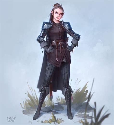 Artstation Dansa The Half Elf Magnus Norén Character Portraits