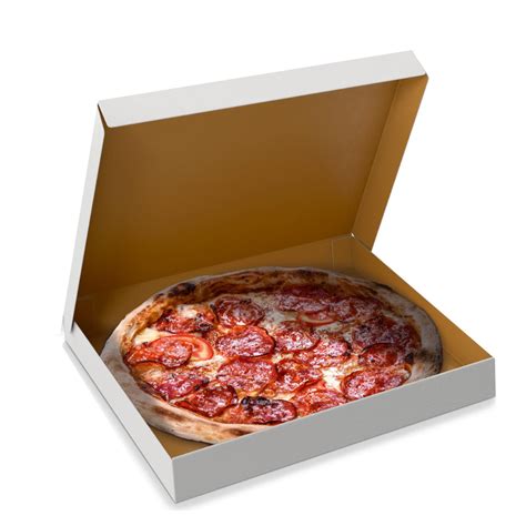 Single Wall 3 Ply White Duplex Paper Pizza Box 7 Inch Capacity