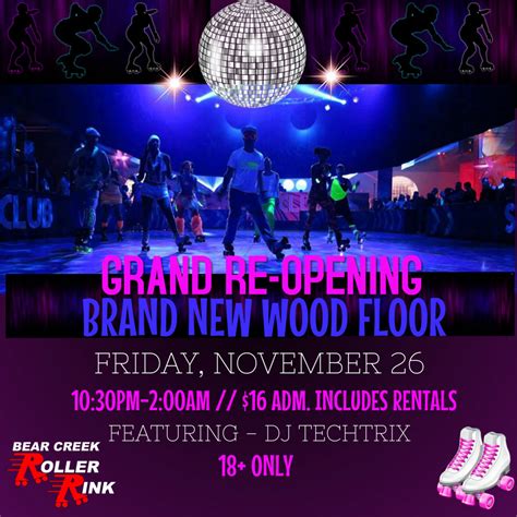 Bear Creek Roller Rink Grand Reopening | DJ Techtrix