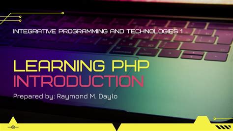 Introduction Integrative Programming And Technologies 1 PHP YouTube