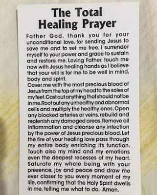 Faithful Resources For All Christian The Total Healing Prayer