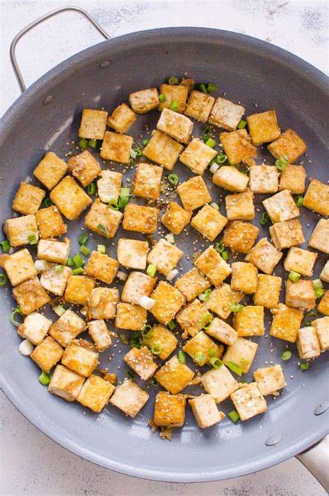 Crispy Pan Fried Tofu The BEST IFOODreal