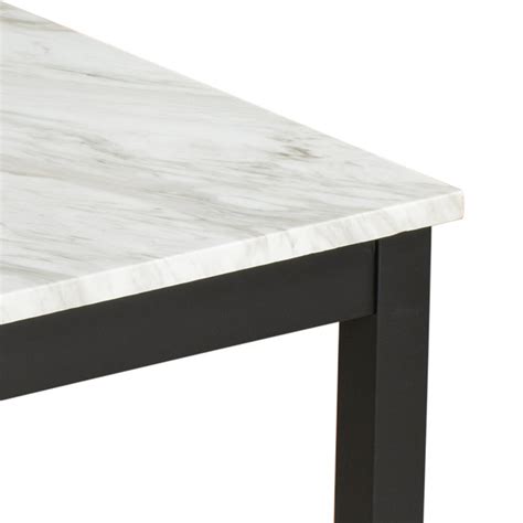 Ivy Bronx Quirke Piece Faux Marble Top Dining Set Reviews Wayfair