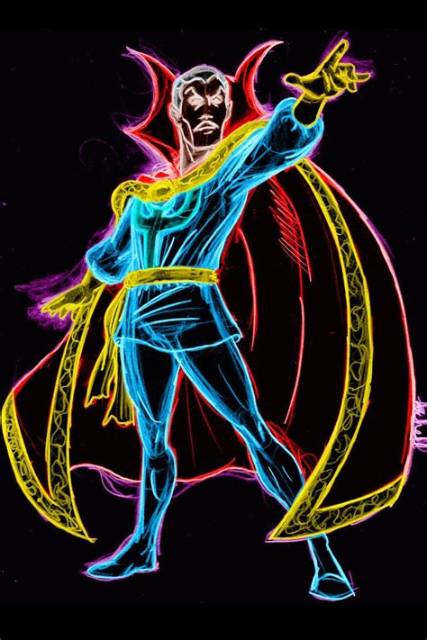 Dr Strange Neon Marvel Wallpaper 47 Doctor Strange Marvel Wallpaper