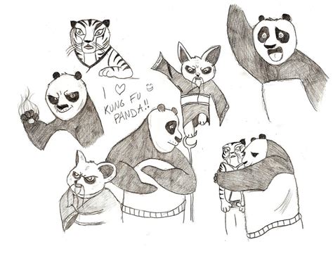 Kung Fu Panda 2 Sketches by Madame-Bronte on DeviantArt