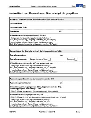 Ausf Llbar Online Stfw Initiierungvorbereitung Der Beurteilung Durch