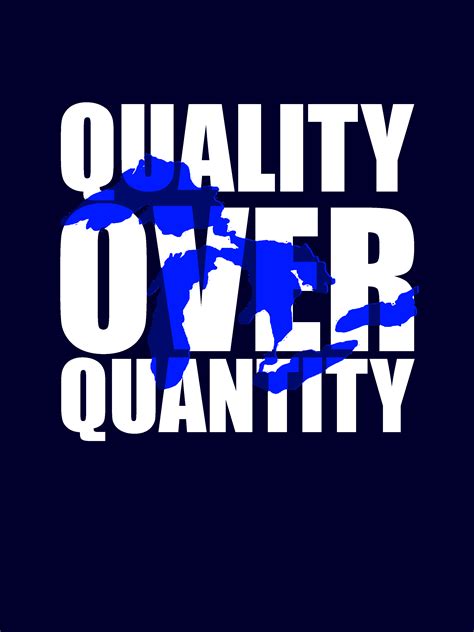 Quality Over Quantity Great Lakes Tshirt · Uncomfortable Yeti · Online Store Powered by Storenvy