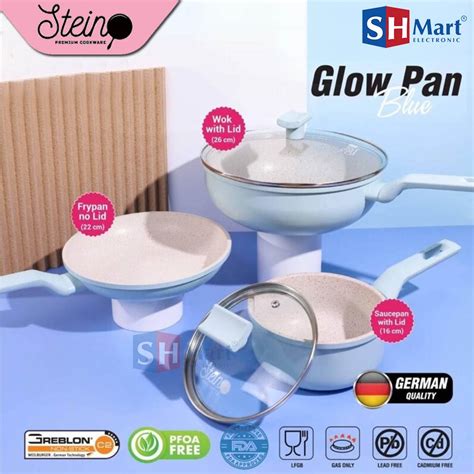 Jual GLOW PAN BLUE STEINCOOKWARE SET SATUAN GLOWPAN STEIN COOKWARE