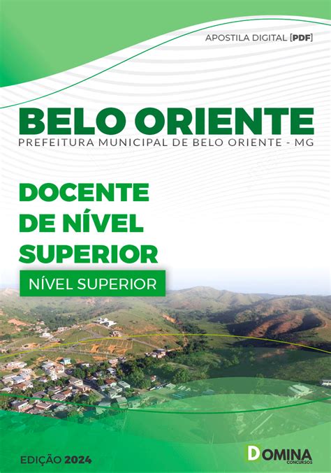 Apostila Pref Belo Oriente Mg Docente N Vel Superior