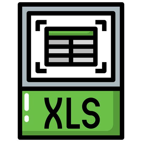 Icono De Xls Surang Lineal Color