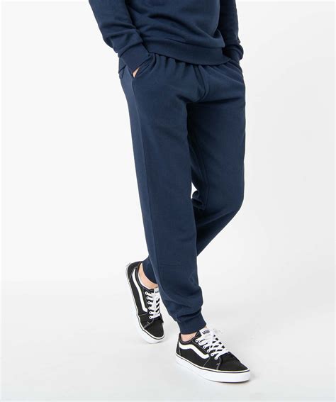 Pantalon De Jogging Homme Molletonn Bleu Gemo