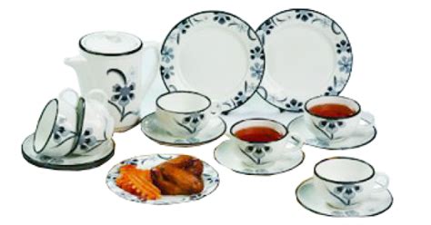 17PCS Claytan Tableware Set Festive Floral CTG 1-570617 | Building ...