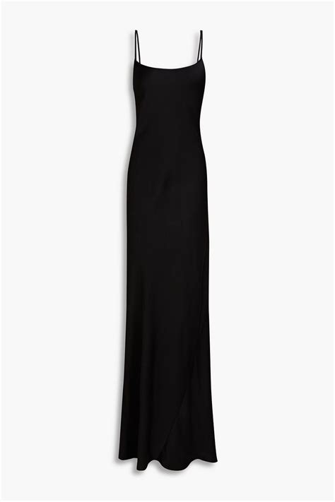 Victoria Beckham Cami Satin Crepe Maxi Slip Dress The Outnet