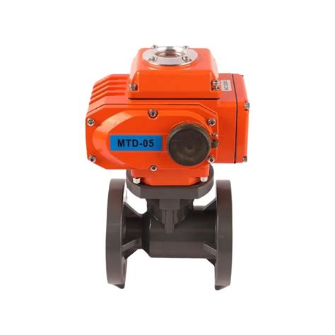 High Performance Way Flange Pvc Flange Electric Ball Valve Dn