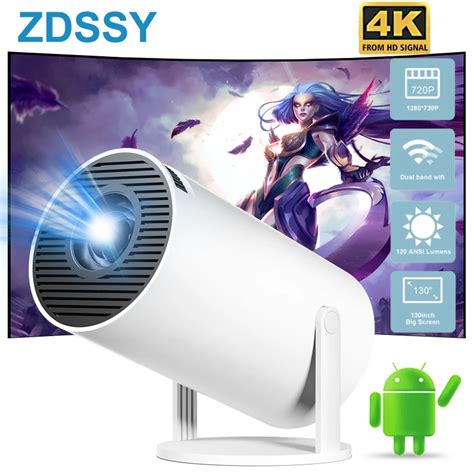 ZDSSY Mini Proyector 4K Para Cine En Casa Inteligente Dispositivo Port