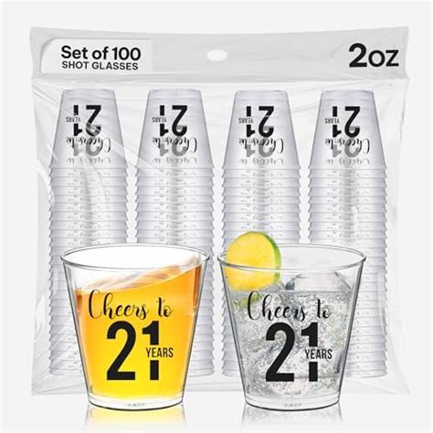 Cheers To 60 Years Shot Glasses 100 Pcs 60th Birthday Shot Glasses Disposable 2oz