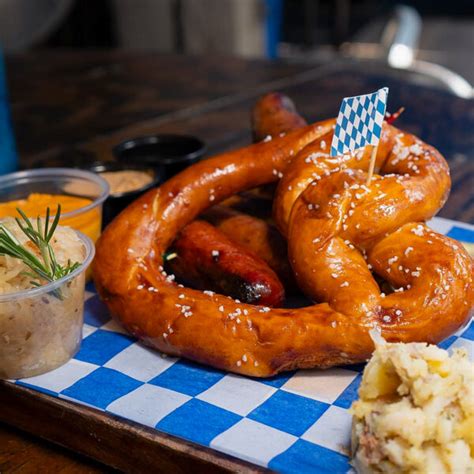 Oktoberfest Sausage Platter Bier Garten River Walk