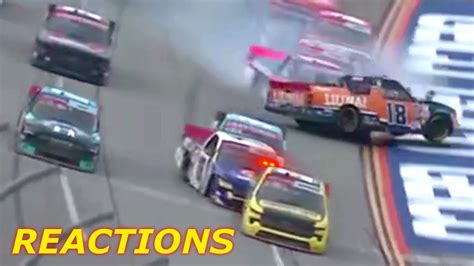 Talladega Truck Playoff Race Reactions Youtube