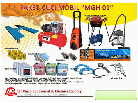 PAKET CUCI MOBIL HIDROLIK TIPE H Hidrolik Cuci Mobil