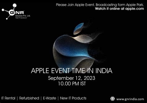 Apple Event Time in India: Your Guide to the Next Apple Event 2023