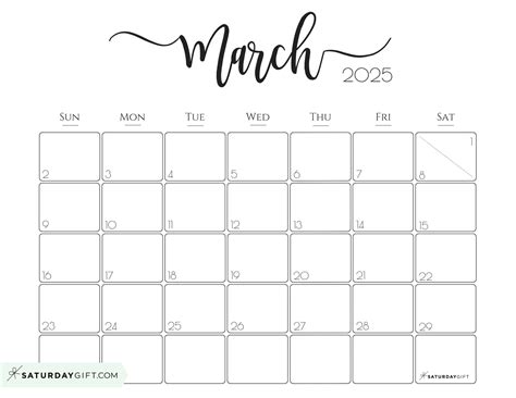 March 2025 Calendar Monday Start Printable Teresa Wren