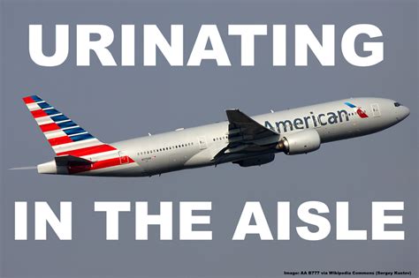 American Airlines Passenger Urinates In Aisle Then Passes Out In