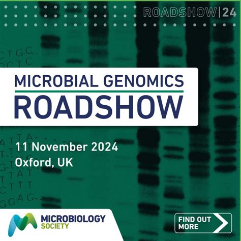 Microbiology Society on LinkedIn: #microbioroadshow #microbialgenomics ... 