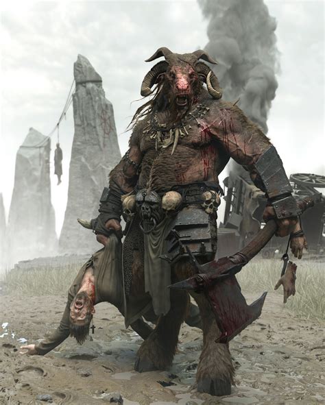 Beastmen Warhammer Art