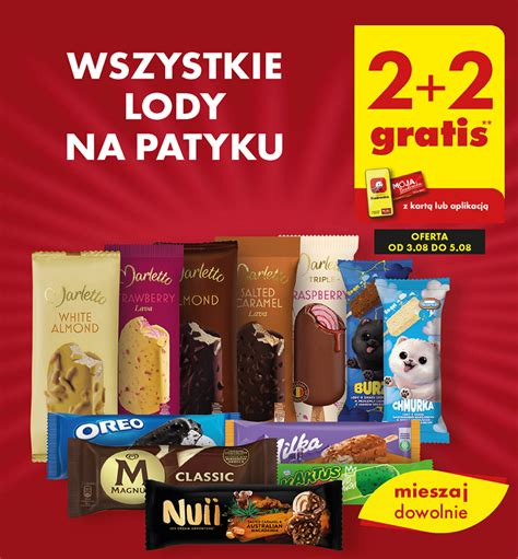 Promocja WSZYSTKIE LODY NA PATYKU W Biedronka