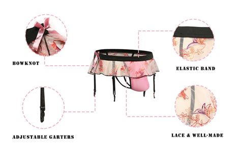 WINTOFW Lace Sissy Pouch Panties For Men Crossdressers Men S Lingerie Skirt G String Underwear