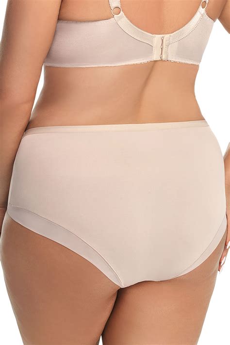 Gorsenia Dame Slip Unterhose Unterwäsche hoher Bund K442 Luisse Beige