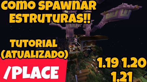 Minecraft Como Spawnar Qualquer Estrutura Tutorial Comando