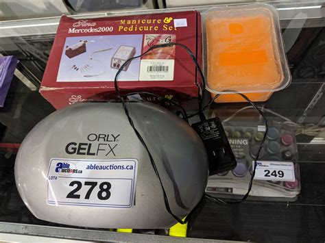 SINA MERCEDES 2000 MANICURE & PEDICURE SET, ORLY GELFX LED LAMP AND ...